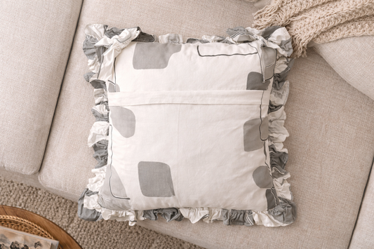 Grey Abstract Ruffles With Lop