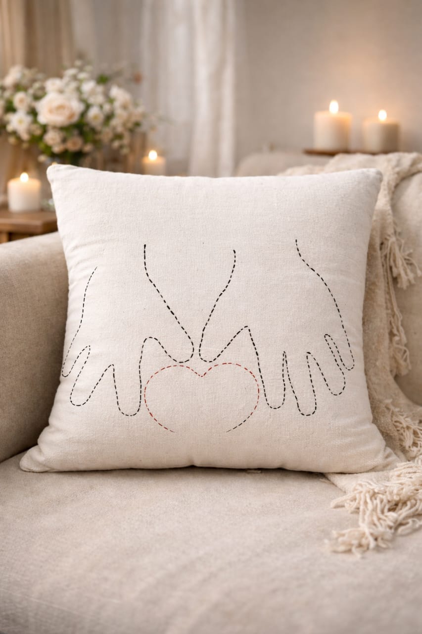 Mini Saheli Heart and Hand Embroider