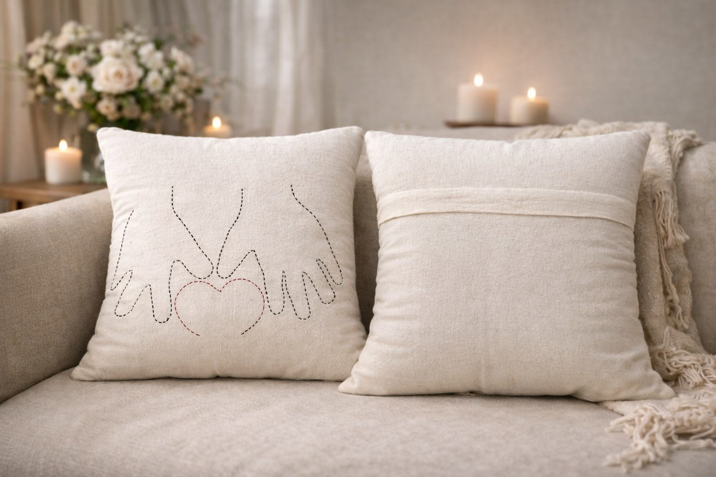 Mini Saheli Heart and Hand Embroider